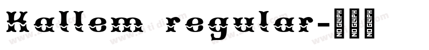 Kallem regular字体转换